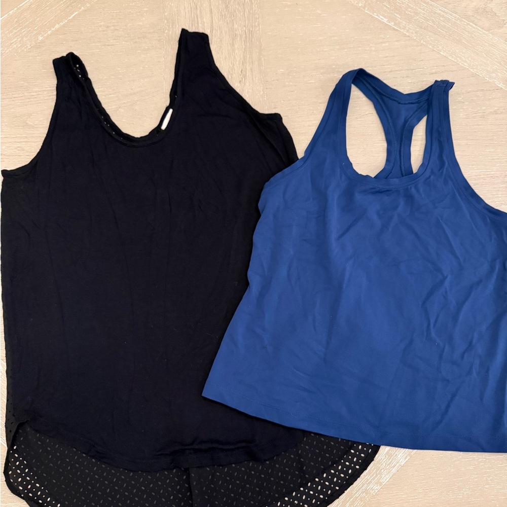 Merona Black and Random Blue Women's Tank top pair